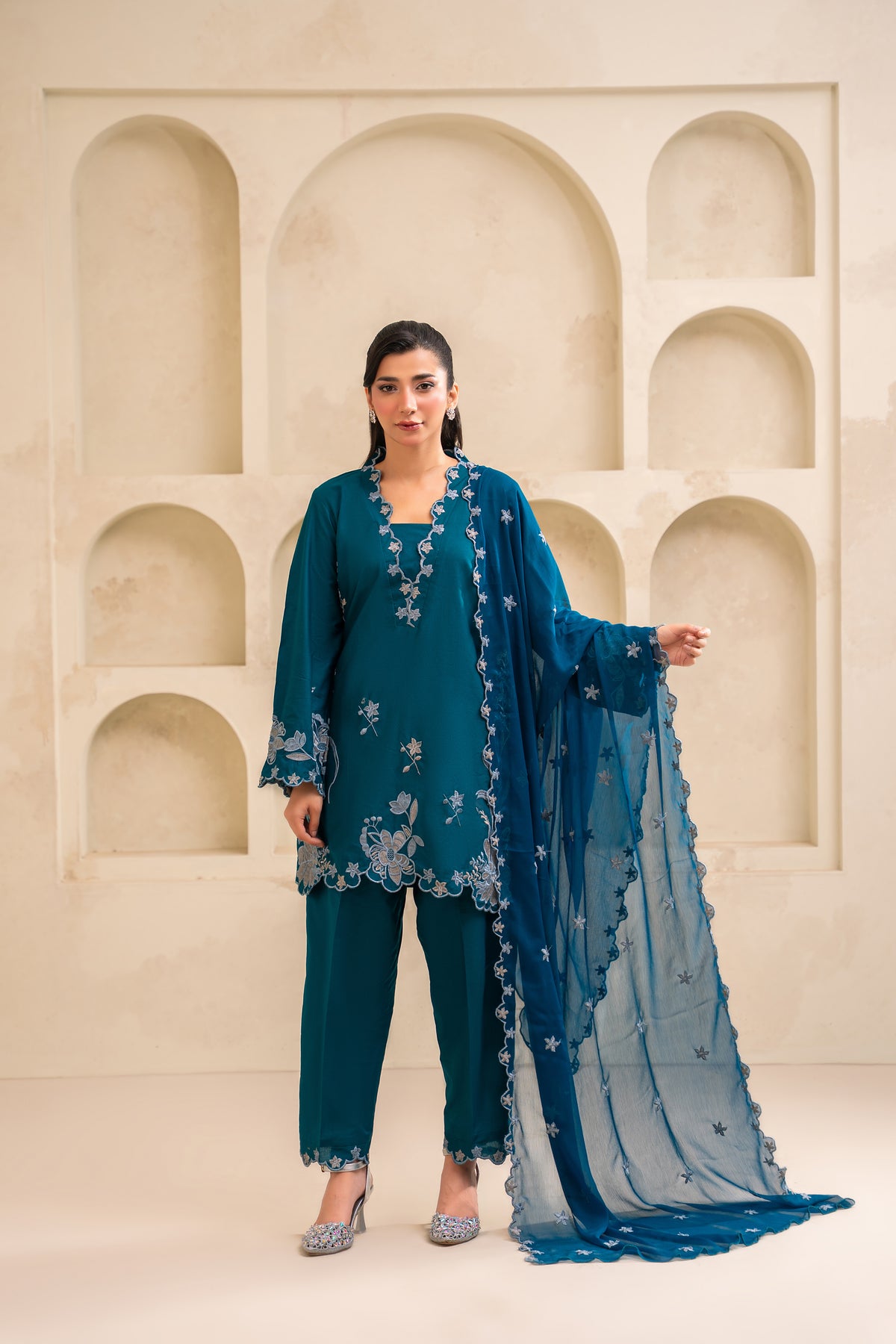 Nyra embroidered lawn suit by Noorsaba, photo 1 of 7