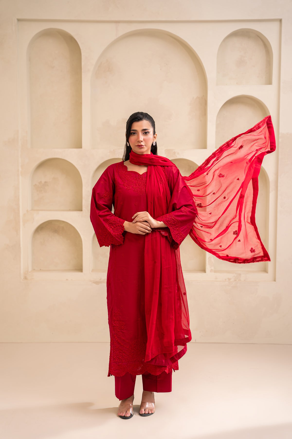 Azel embroidered lawn suit by Noorsaba, photo 4 of 8