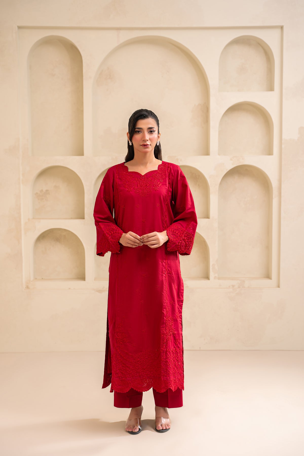 Azel embroidered lawn suit by Noorsaba, photo 5 of 8