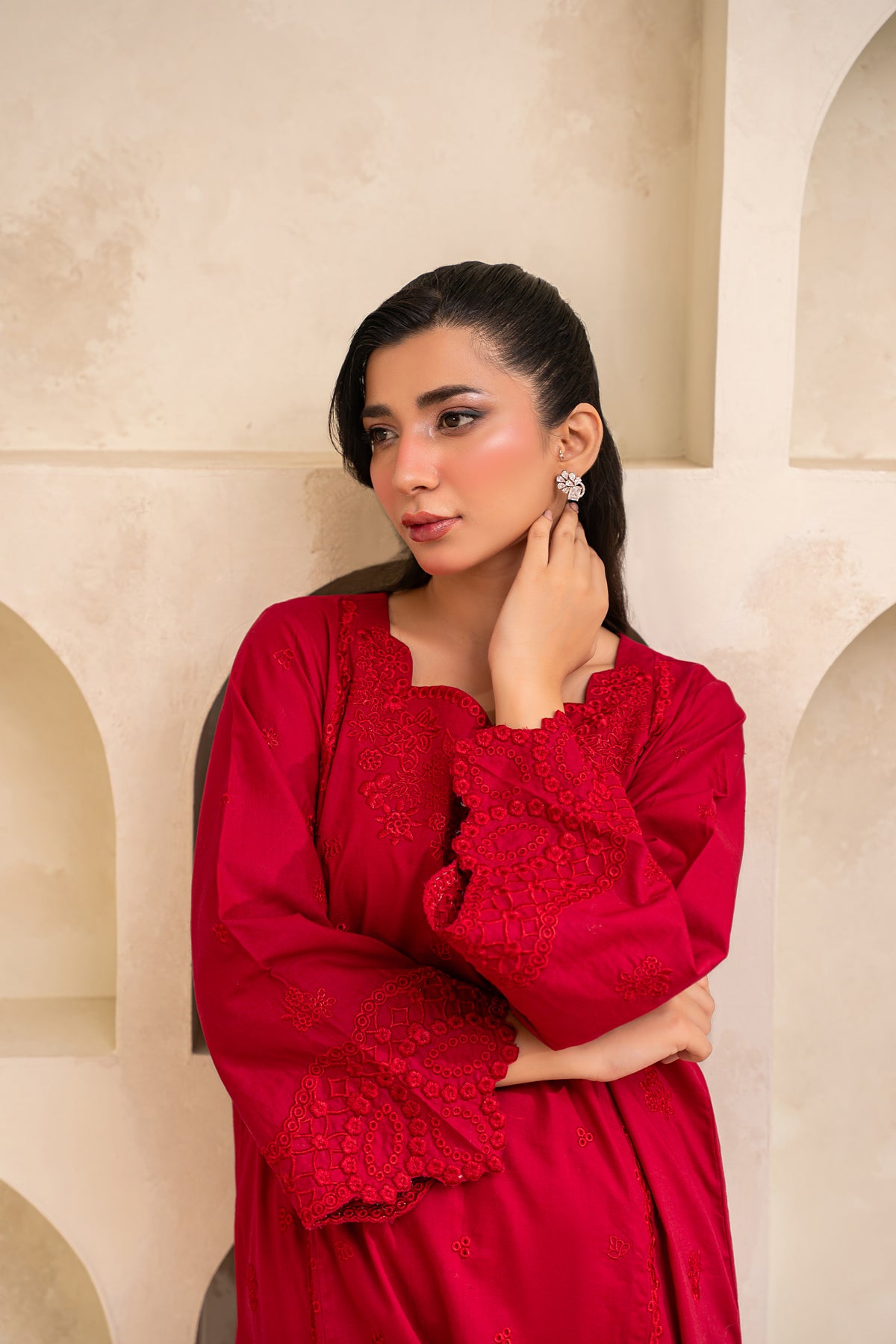 Azel embroidered lawn suit by Noorsaba, photo 7 of 8