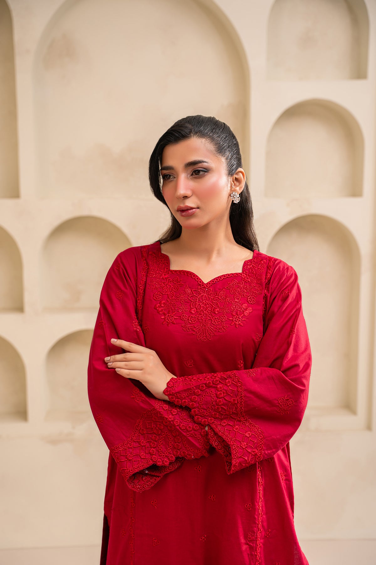 Azel embroidered lawn suit by Noorsaba, photo 8 of 8