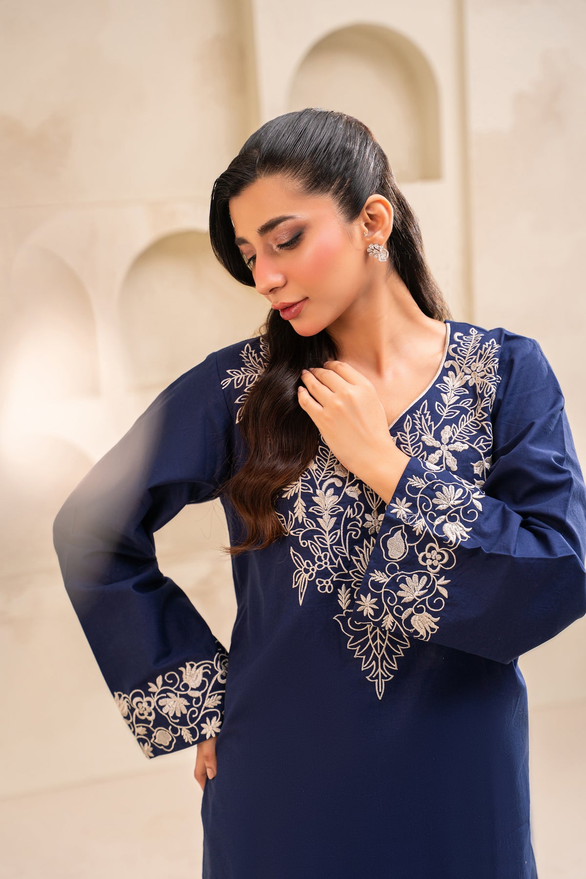 Luna embroidered lawn suit by Noorsaba, photo 7 of 9