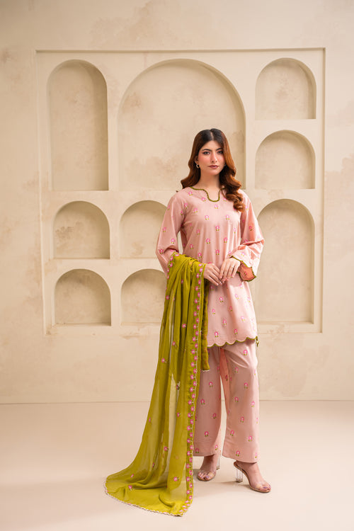 Liyana embroidered lawn suit by Noorsaba, photo 2 of 8