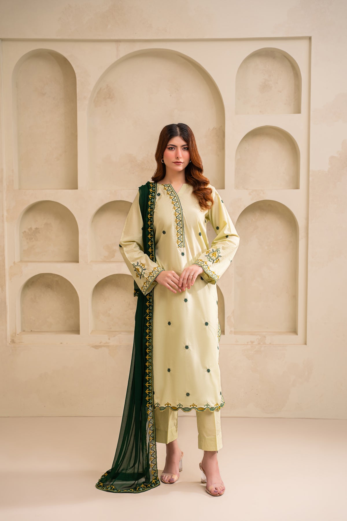 Nova embroidered lawn suit by Noorsaba, photo 2 of 8
