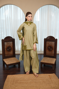 Sage embroidered lawn suit by Noorsaba, photo 1 of 8