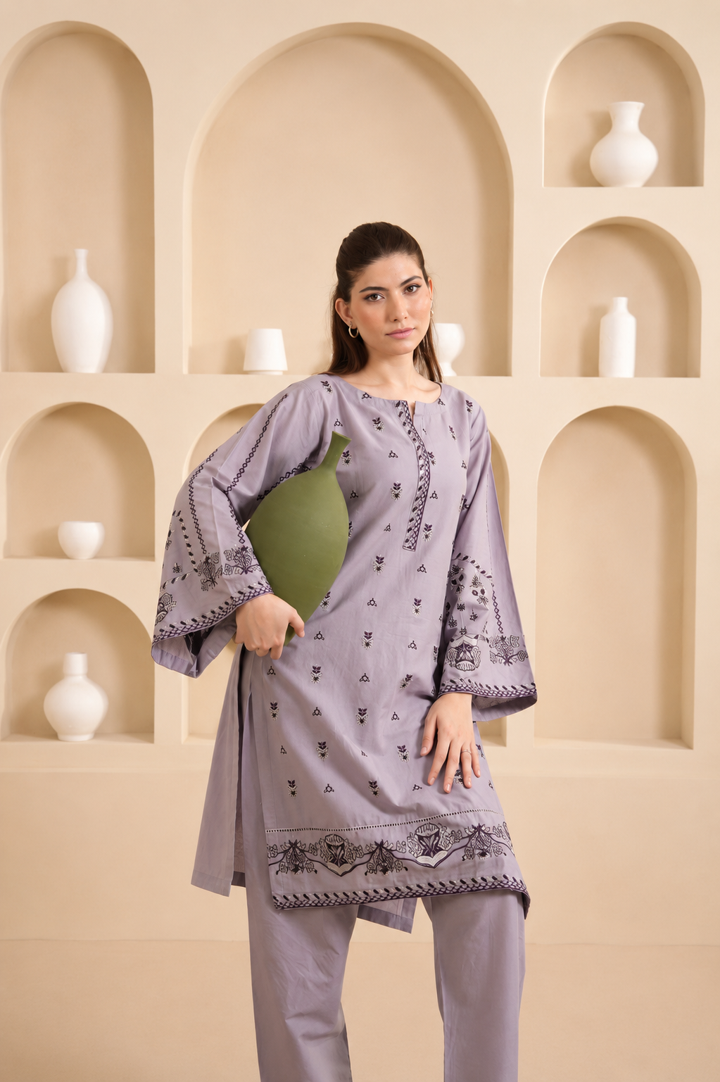 Ziva embroidered lawn suit by Noorsaba, photo 9 of 14