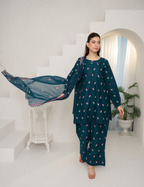 Elara embroidered lawn suit by Noorsaba, photo 8 of 8
